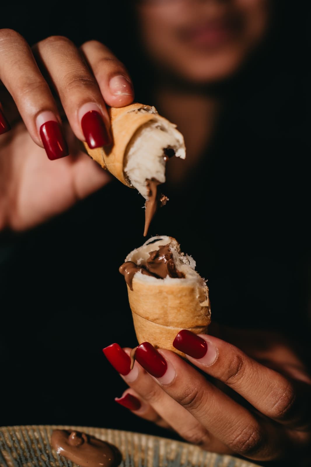 Tequeños de chocolate
